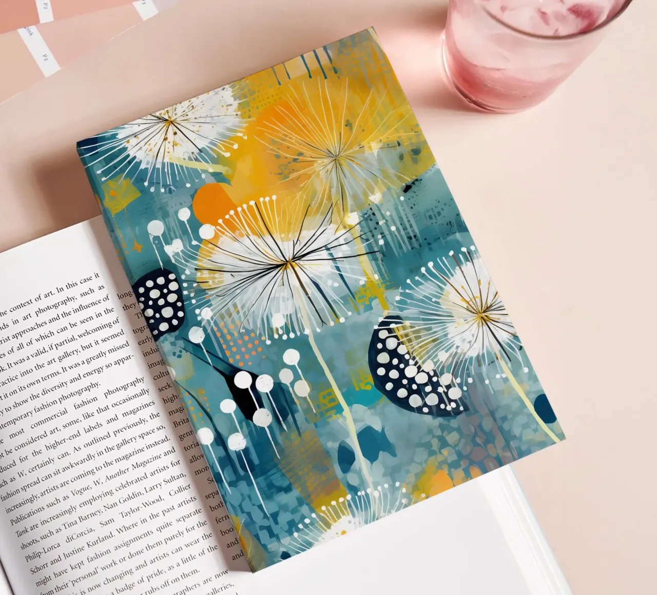 Impressionist Dandelions notebook by Botanical Pattern House