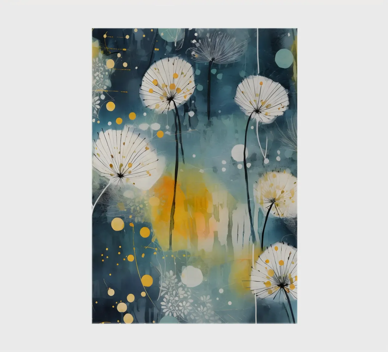 Impressionist Dandelions notebook by Botanical Pattern House