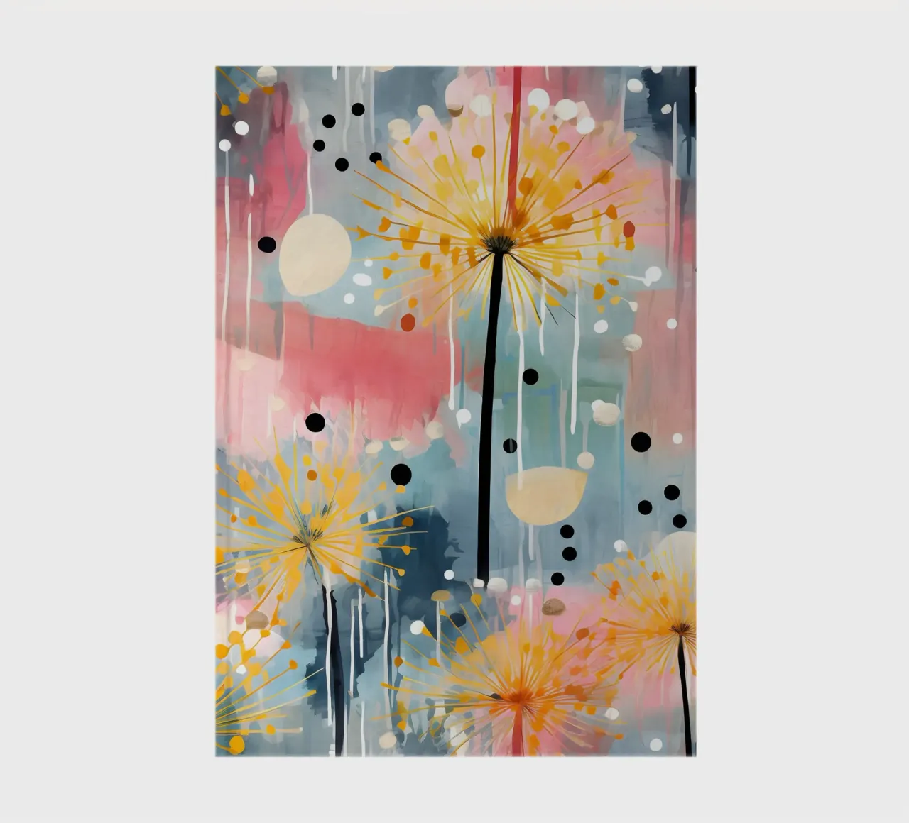 Impressionist Dandelions notebook by Botanical Pattern House