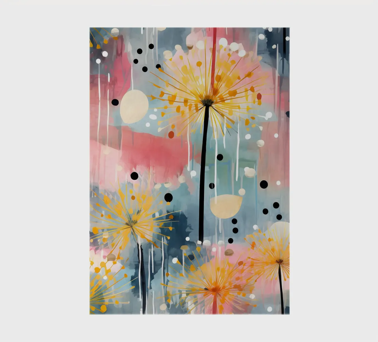 Impressionist Dandelions notebook by Botanical Pattern House