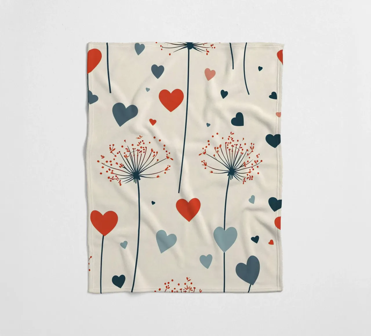 Amore denti di leone coperta in pile da Botanical Pattern House