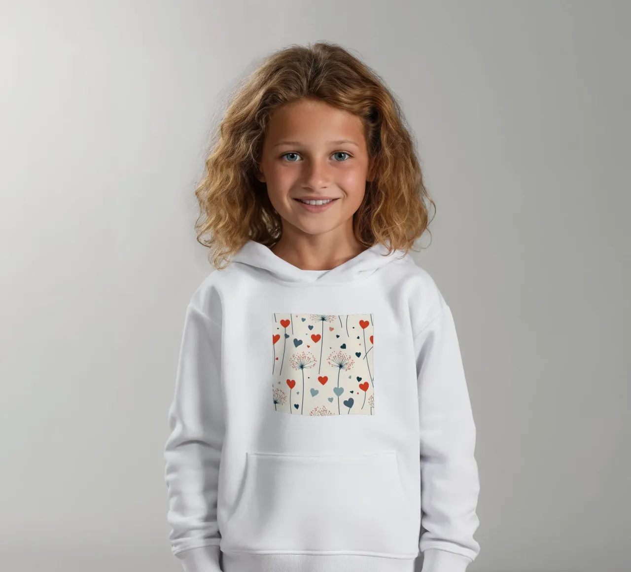 Amore denti di leone felpa bambino con cappuccio da Botanical Pattern House