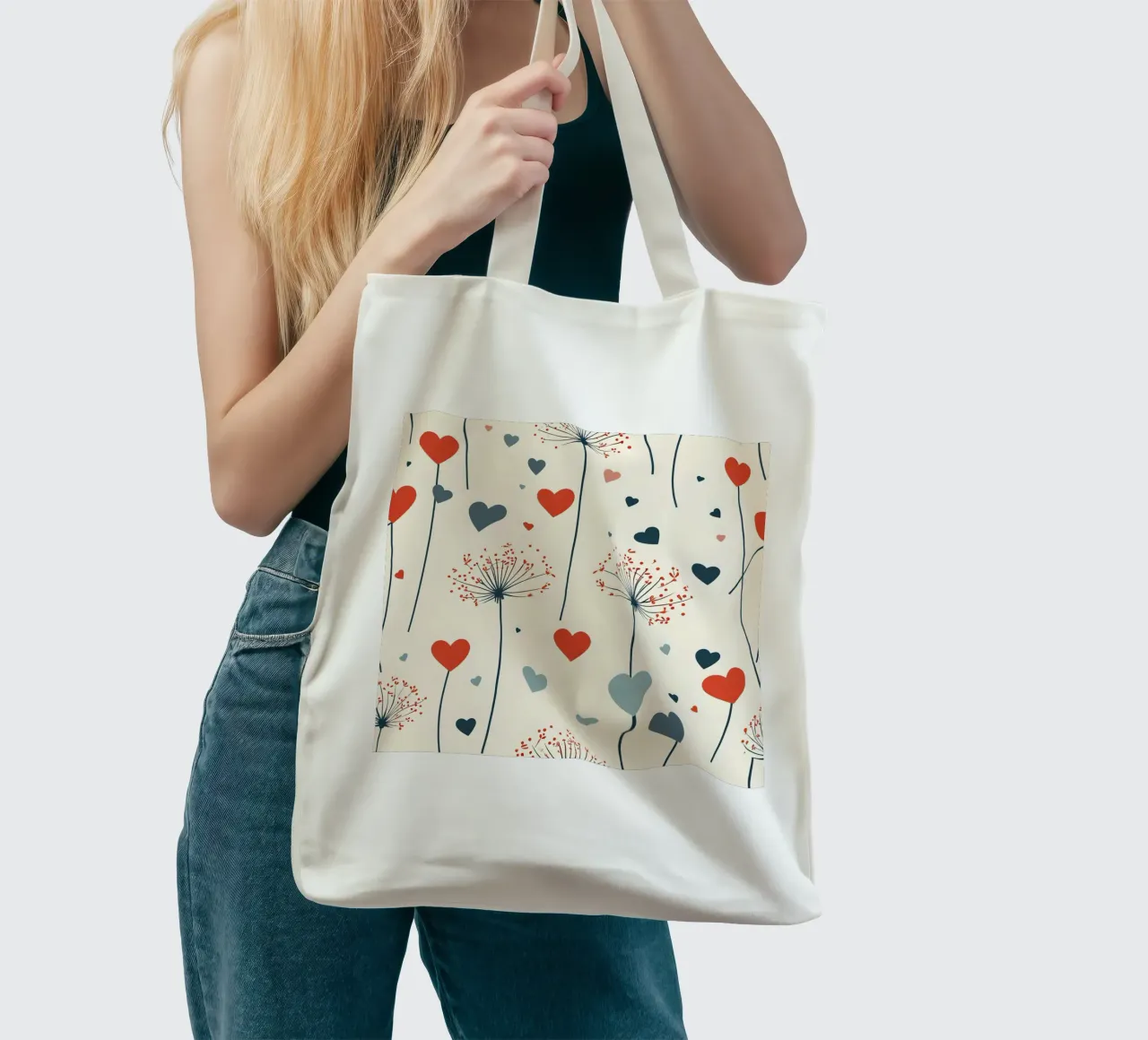 Amore denti di leone borsa in juta da Botanical Pattern House
