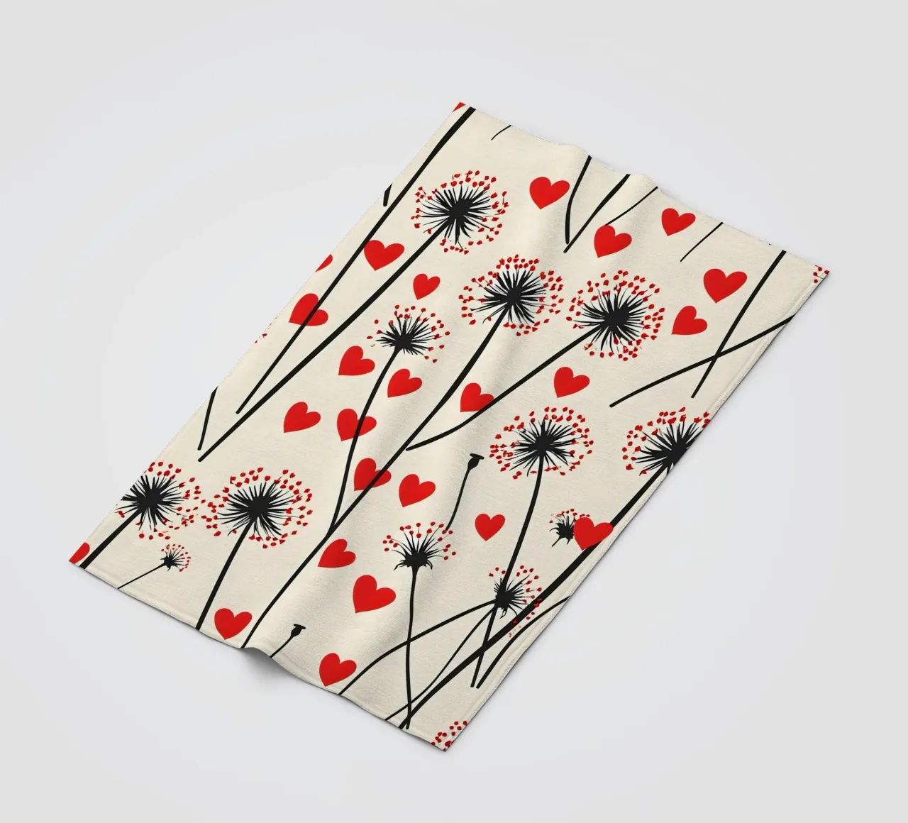 Amore denti di leone coperta in pile da Botanical Pattern House