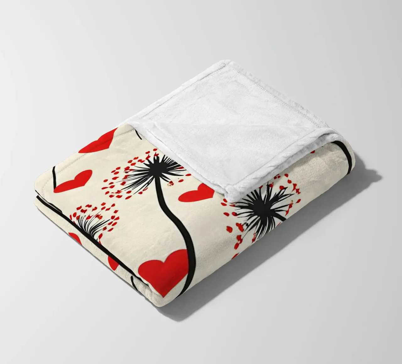 Amore denti di leone coperta in pile da Botanical Pattern House