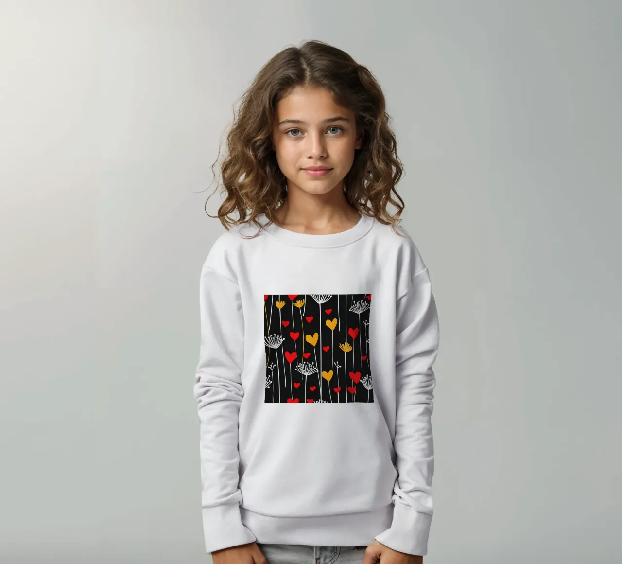 Amore denti di leone felpa bambino da Botanical Pattern House