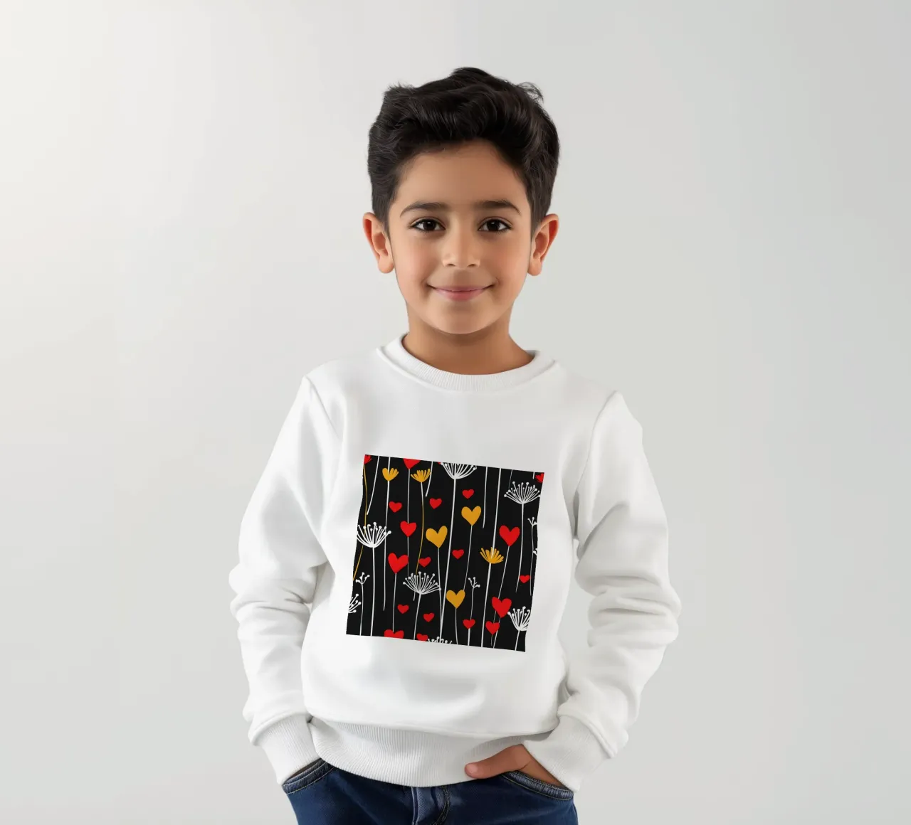 Amore denti di leone felpa bambino da Botanical Pattern House