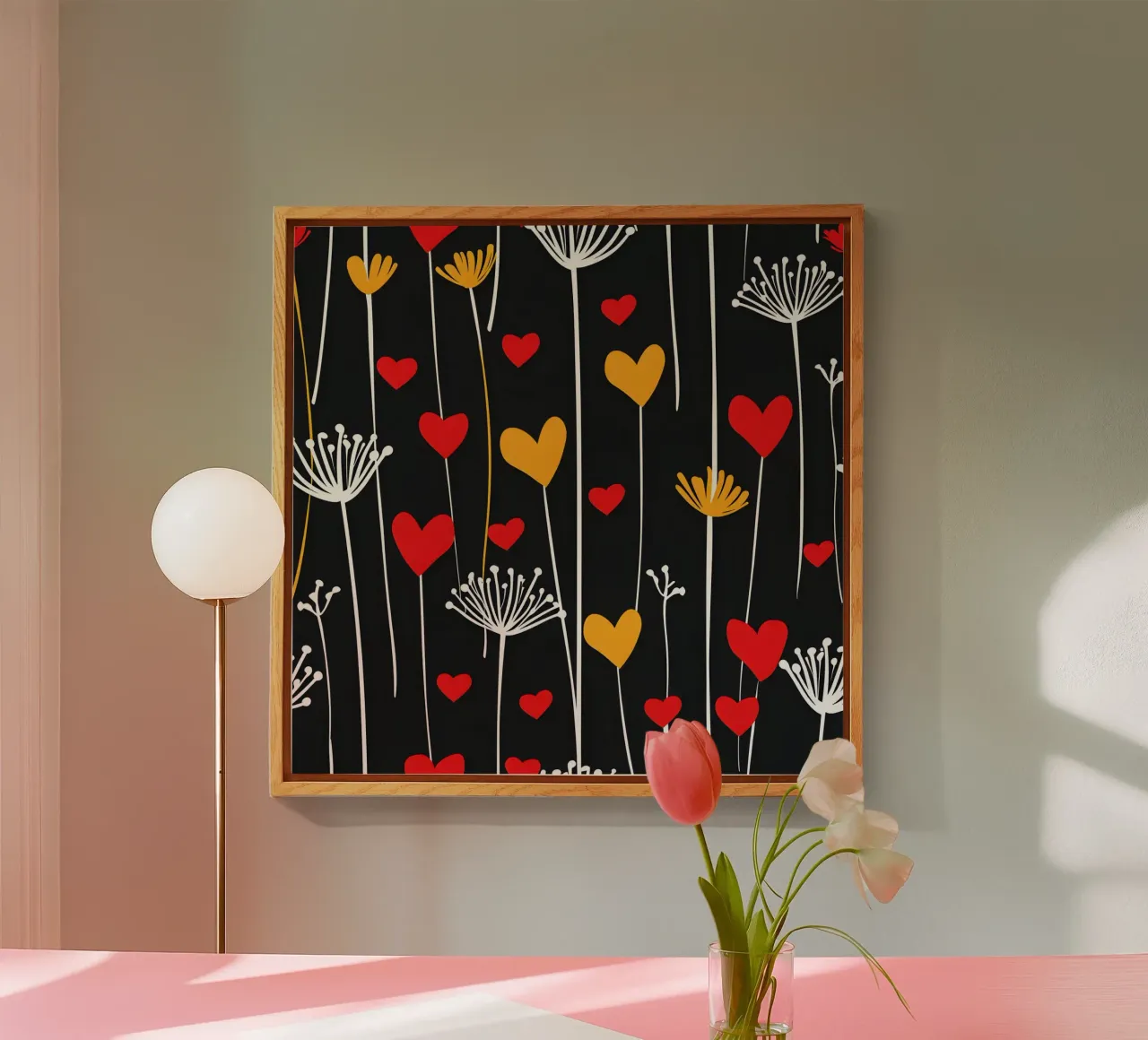 Amore denti di leone plexiglass da Botanical Pattern House