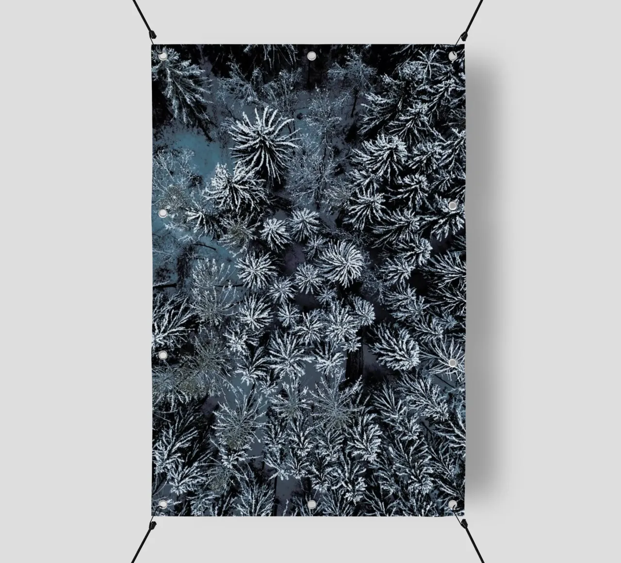 Path Through The Winter Forest telo in pvc da Studio Nahili