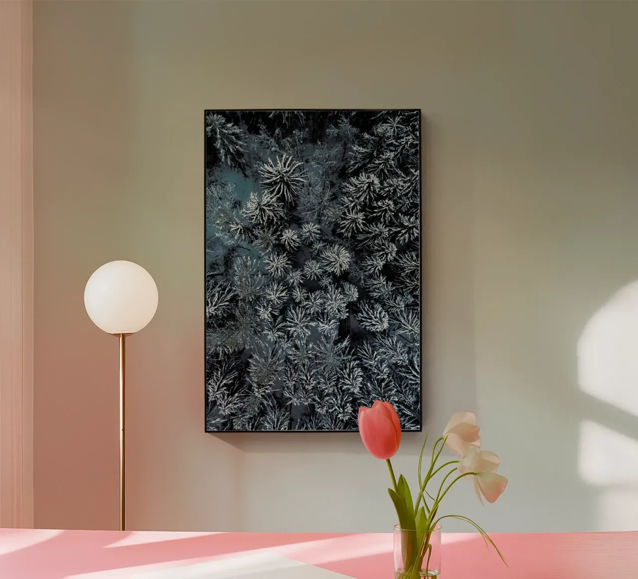 Path Through The Winter Forest plexiglass da Studio Nahili