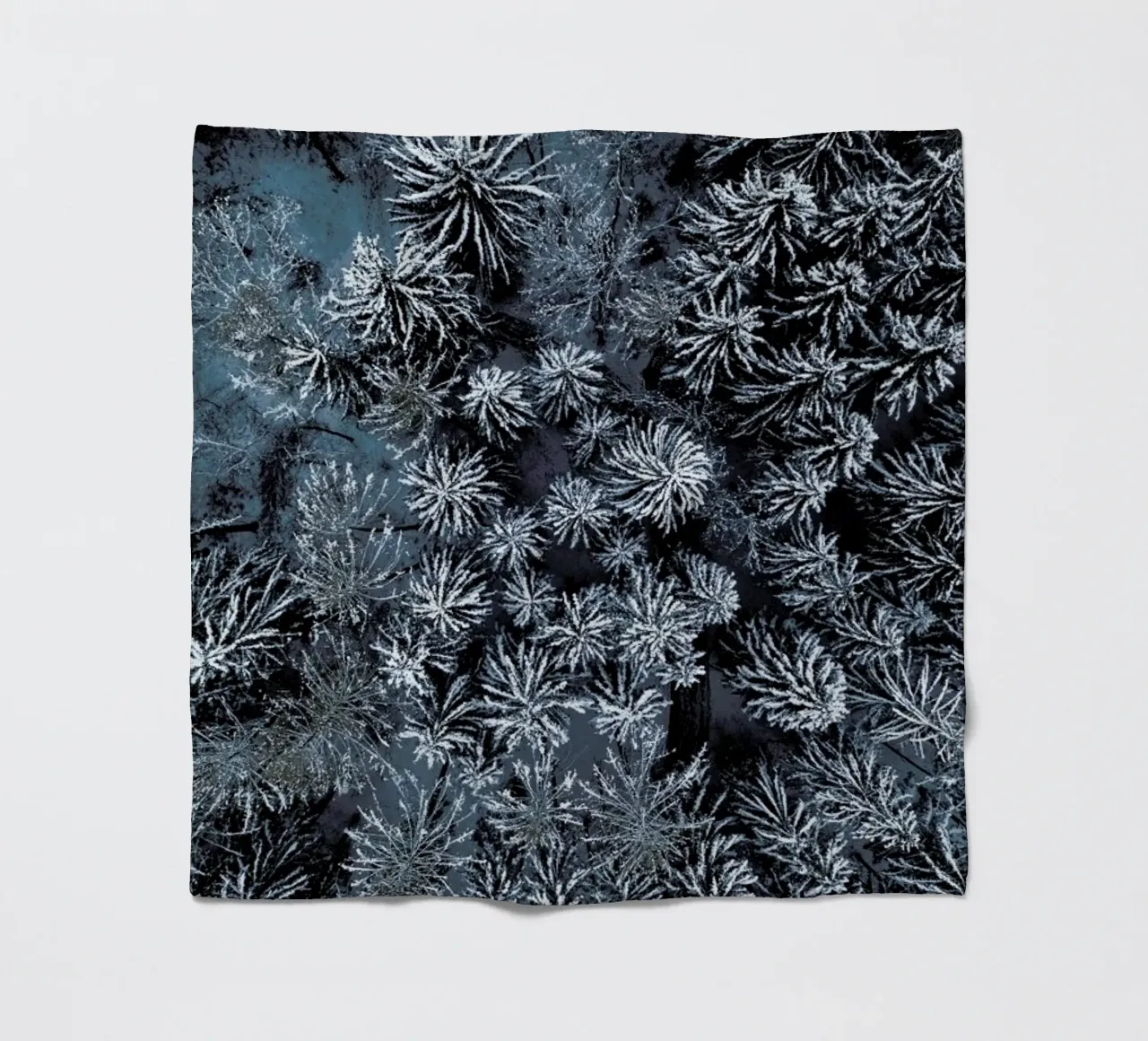 Path Through The Winter Forest coperta in pile da Studio Nahili