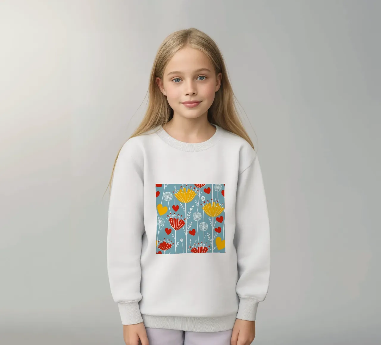 Amore denti di leone felpa bambino da Botanical Pattern House