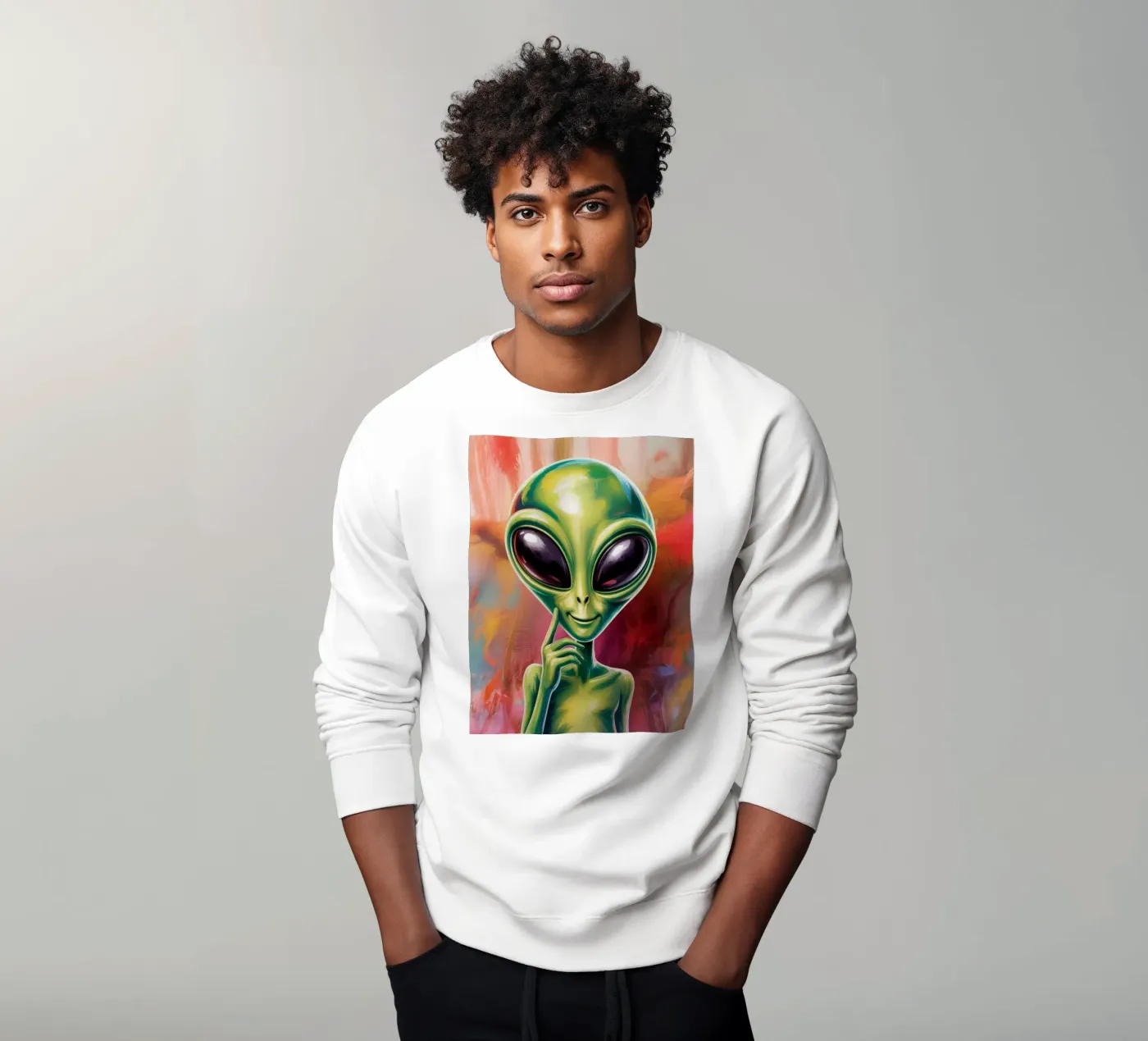 Alien Gemälde felpa da Not from this planet