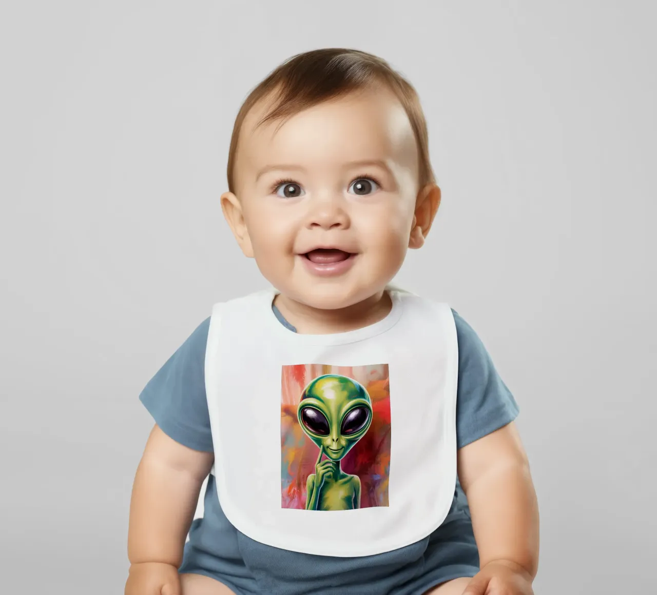 Alien Gemälde bavaglino da Not from this planet