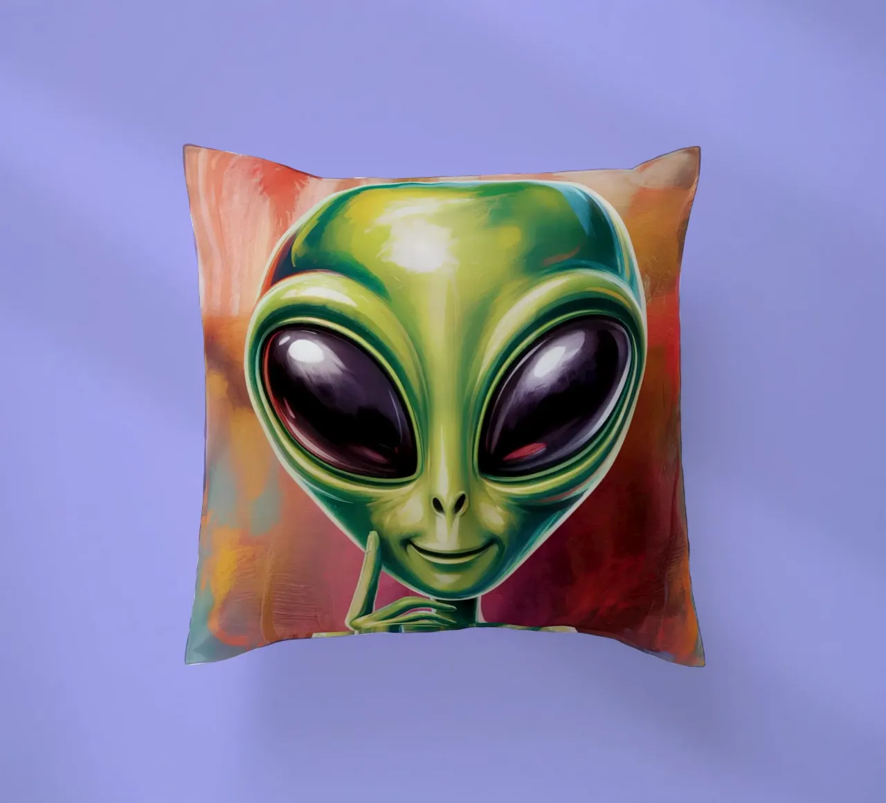 Alien Gemälde cuscino da Not from this planet