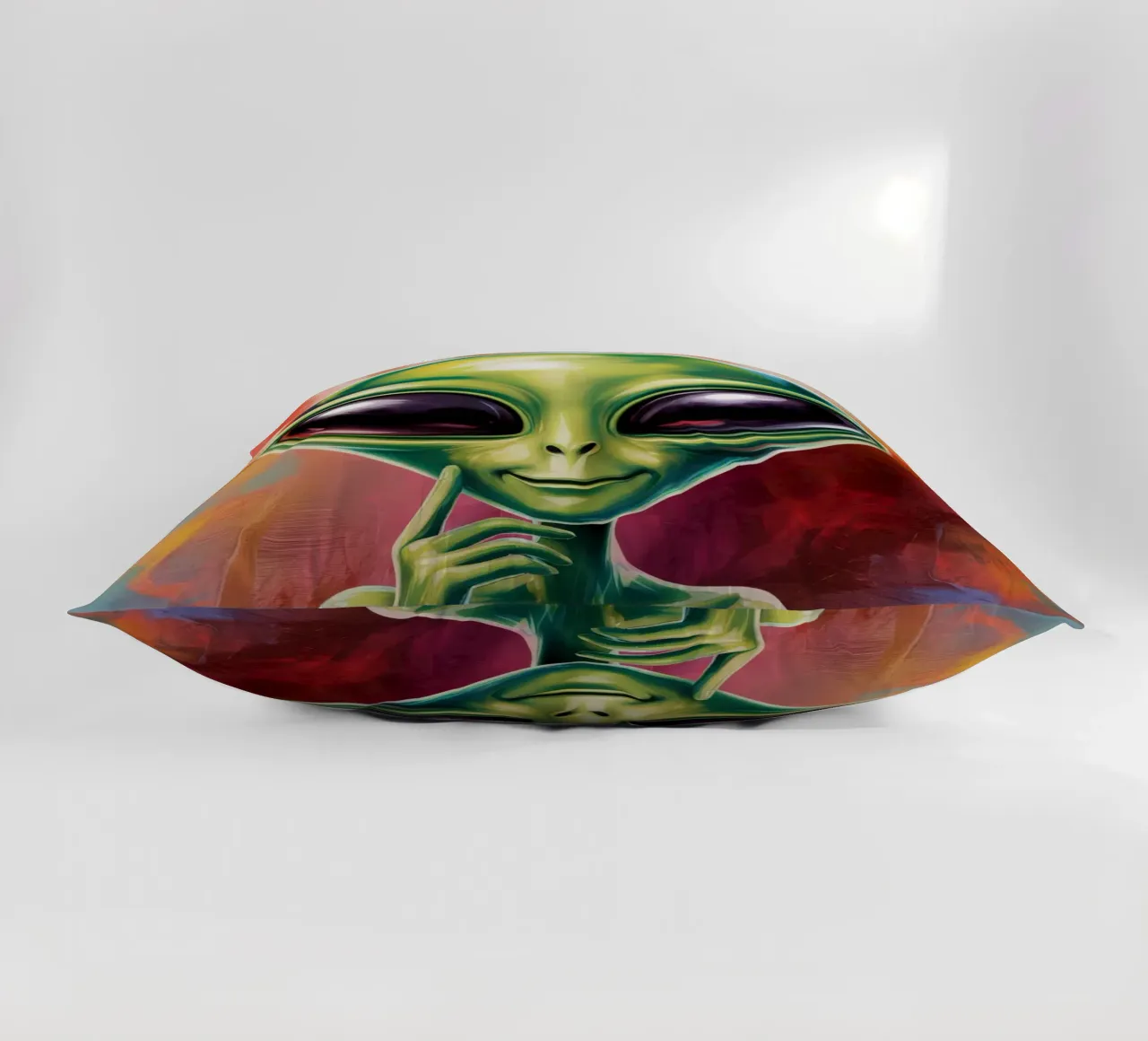 Alien Gemälde cuscino da Not from this planet