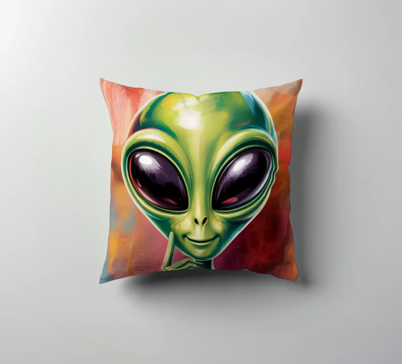 Alien Gemälde cuscino da Not from this planet