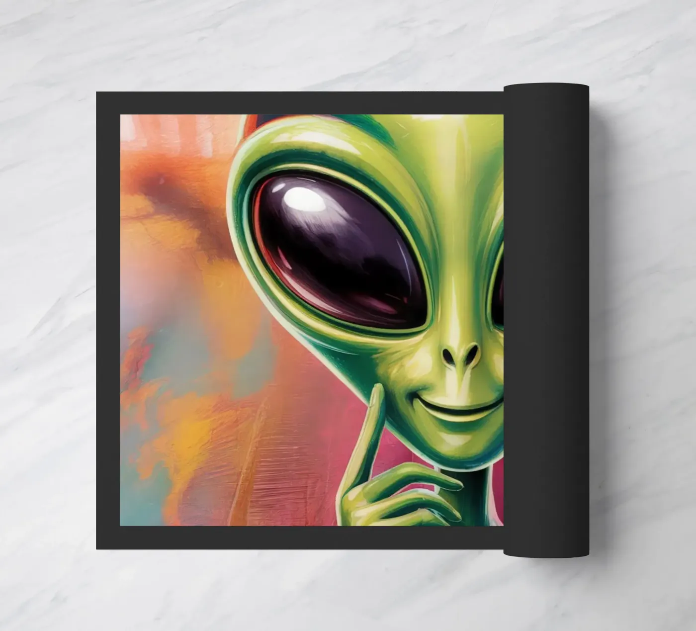 Alien Gemälde doormat by Not from this planet