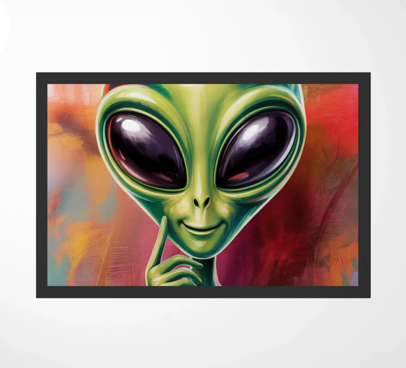 Alien Gemälde doormat by Not from this planet