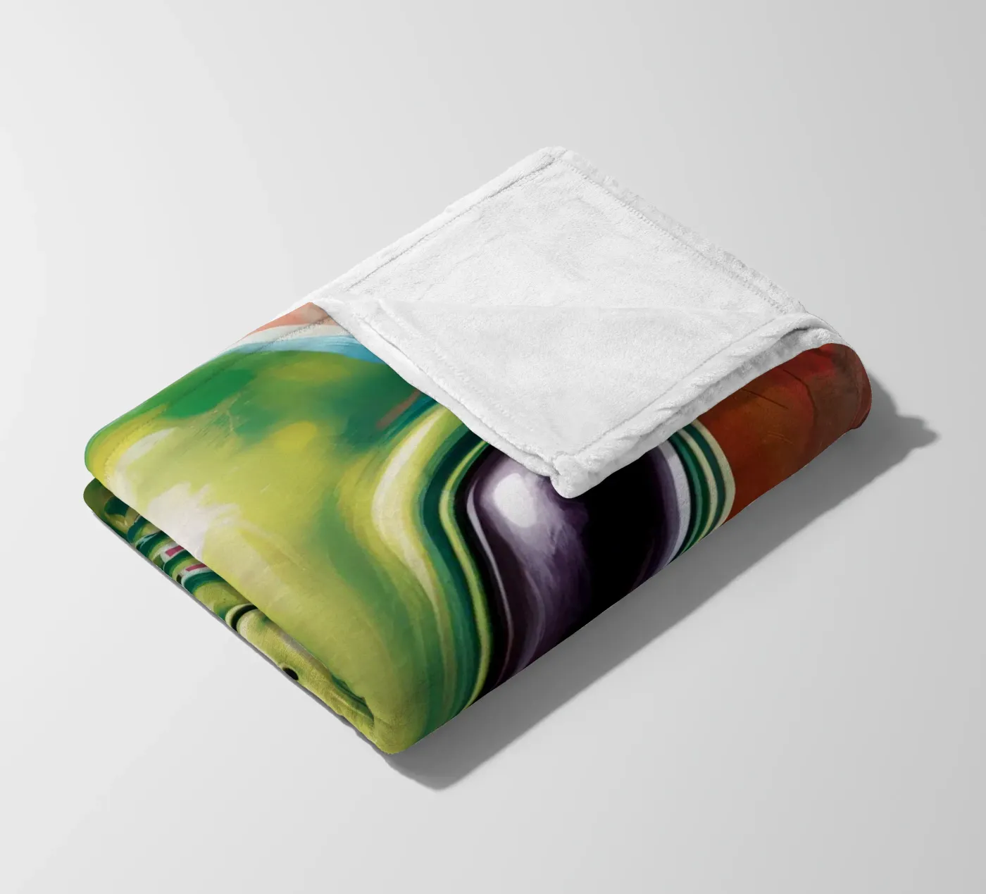 Alien Gemälde Fleecedecke von Not from this planet