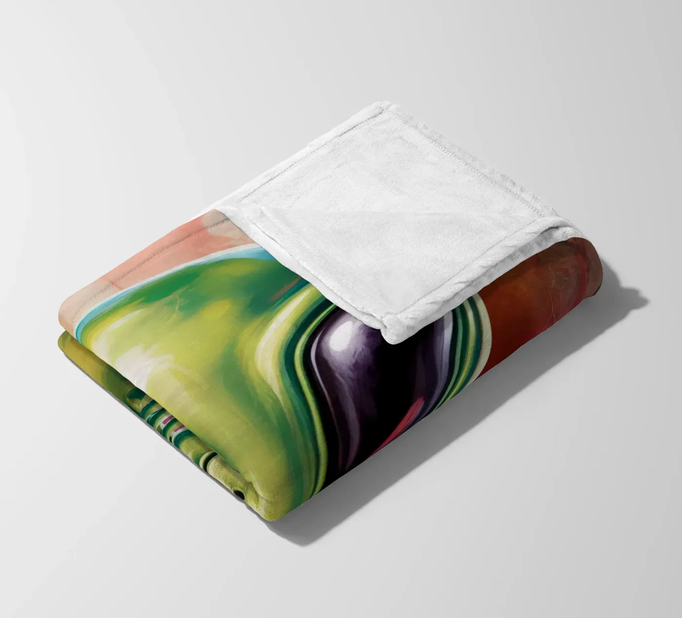 Alien Gemälde Fleecedecke von Not from this planet