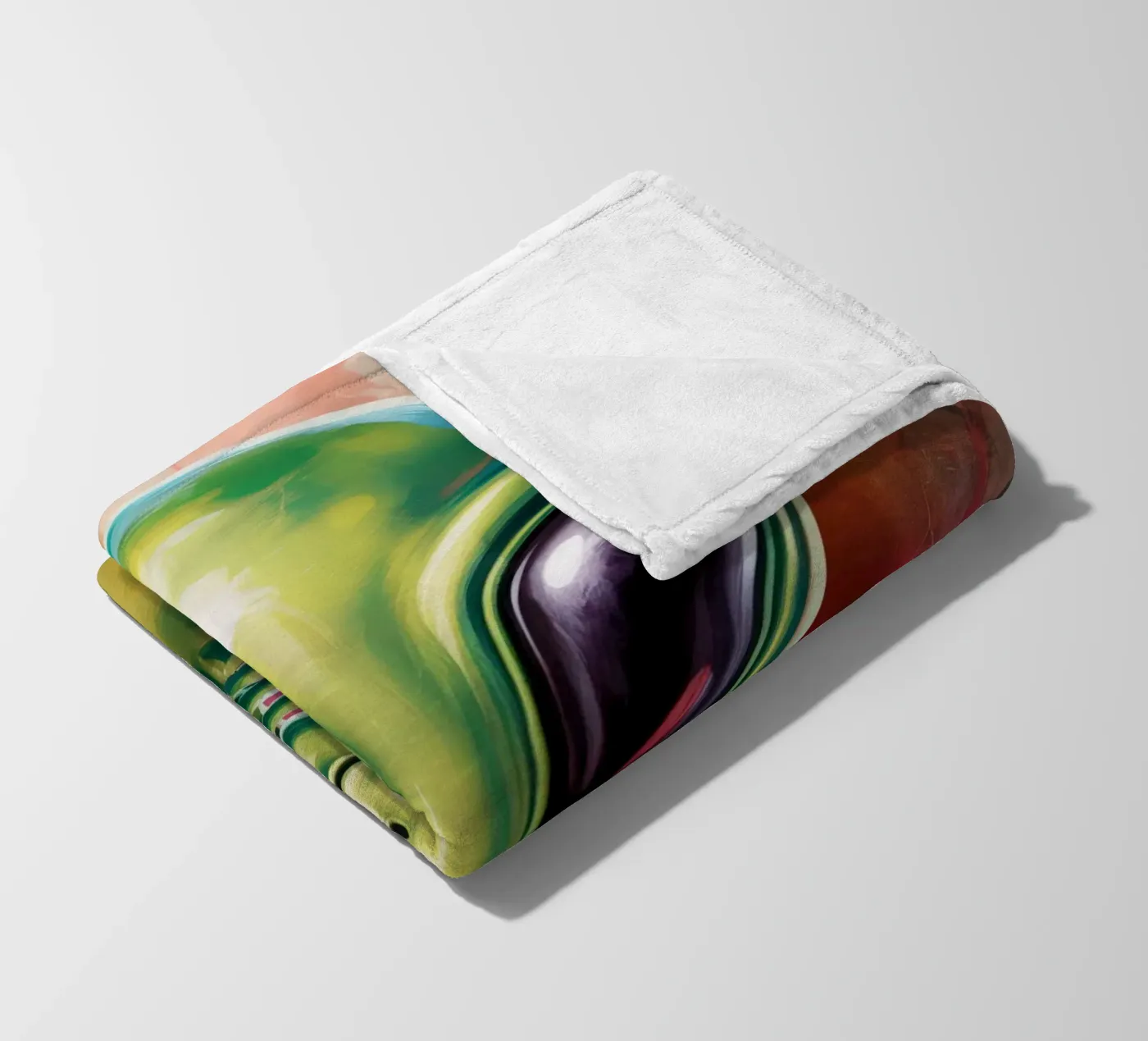 Alien Gemälde Fleecedecke von Not from this planet