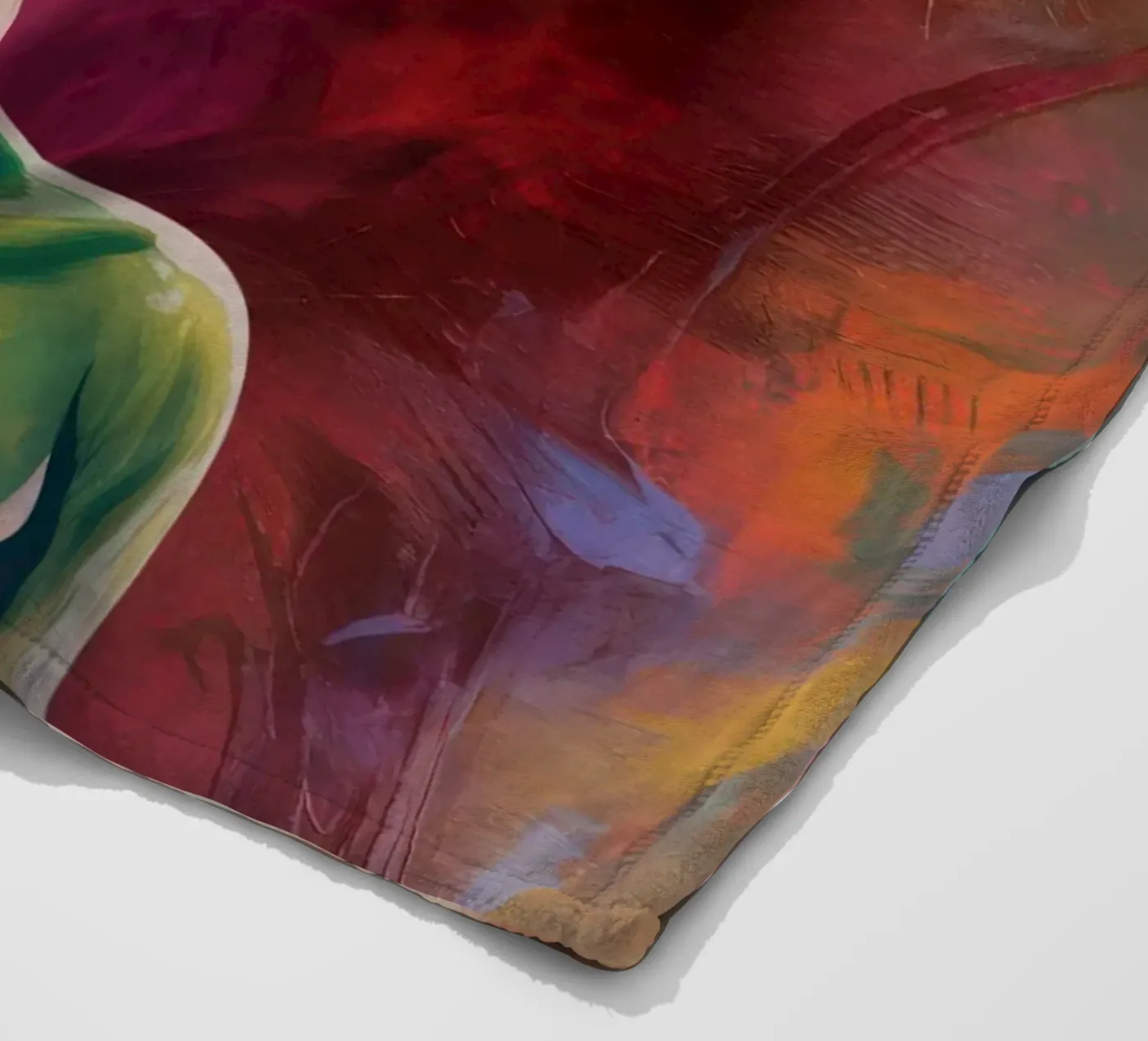 Alien Gemälde Fleecedecke von Not from this planet