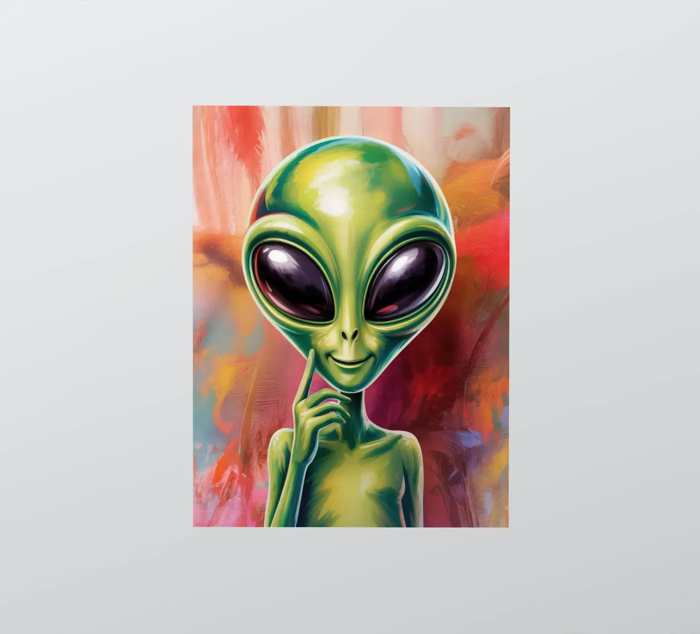 Alien Gemälde adesivo da Not from this planet