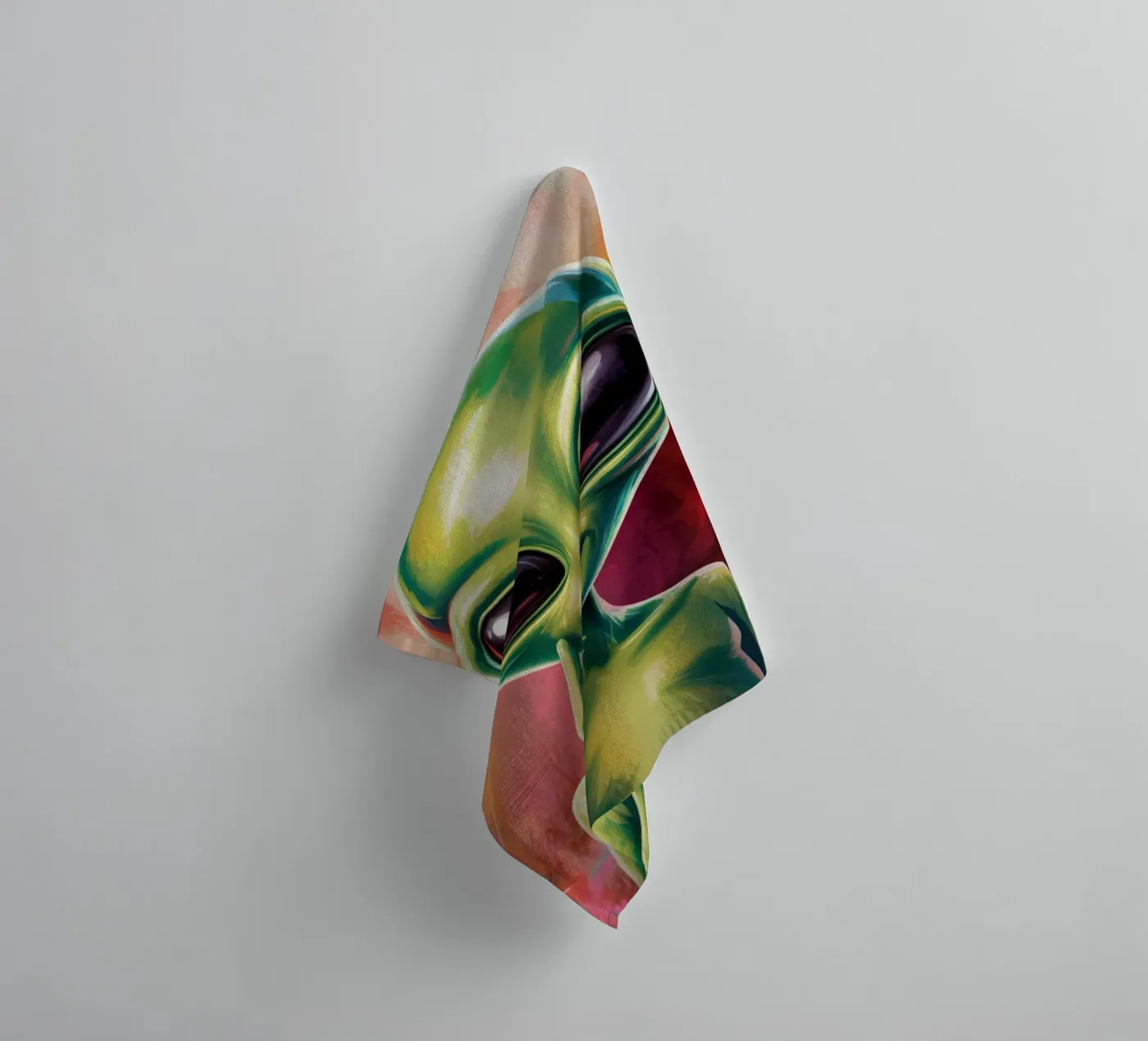 Alien Gemälde towel by Not from this planet