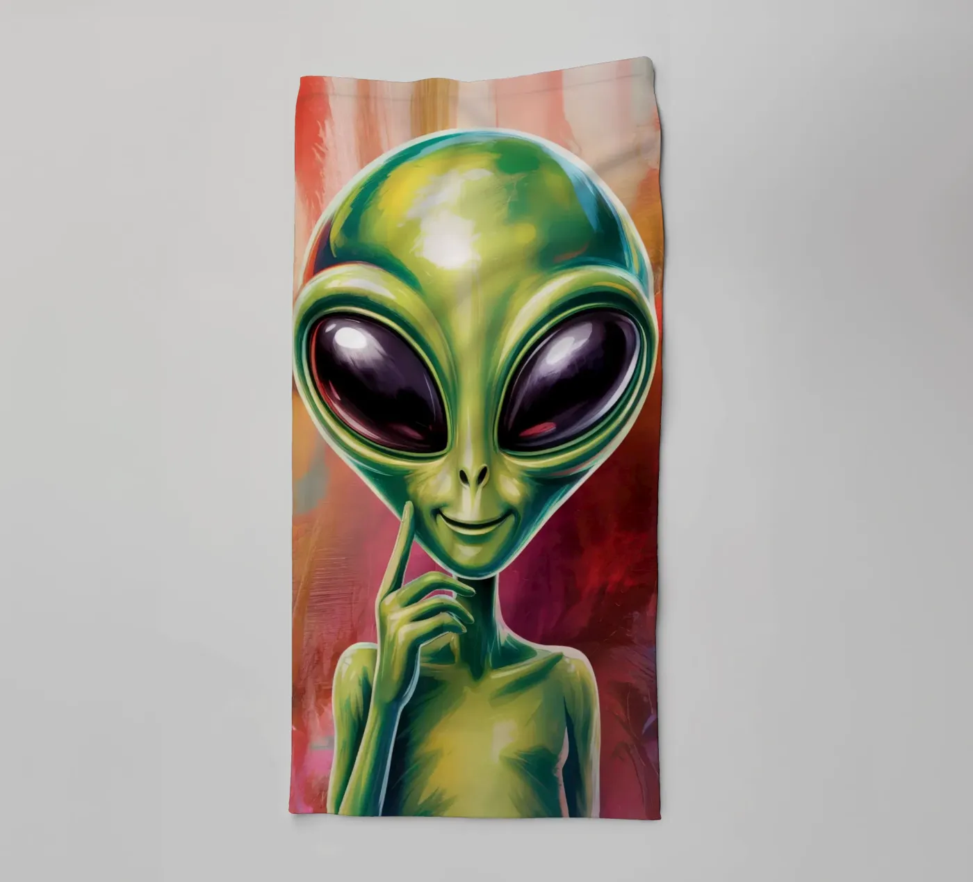 Alien Gemälde towel by Not from this planet