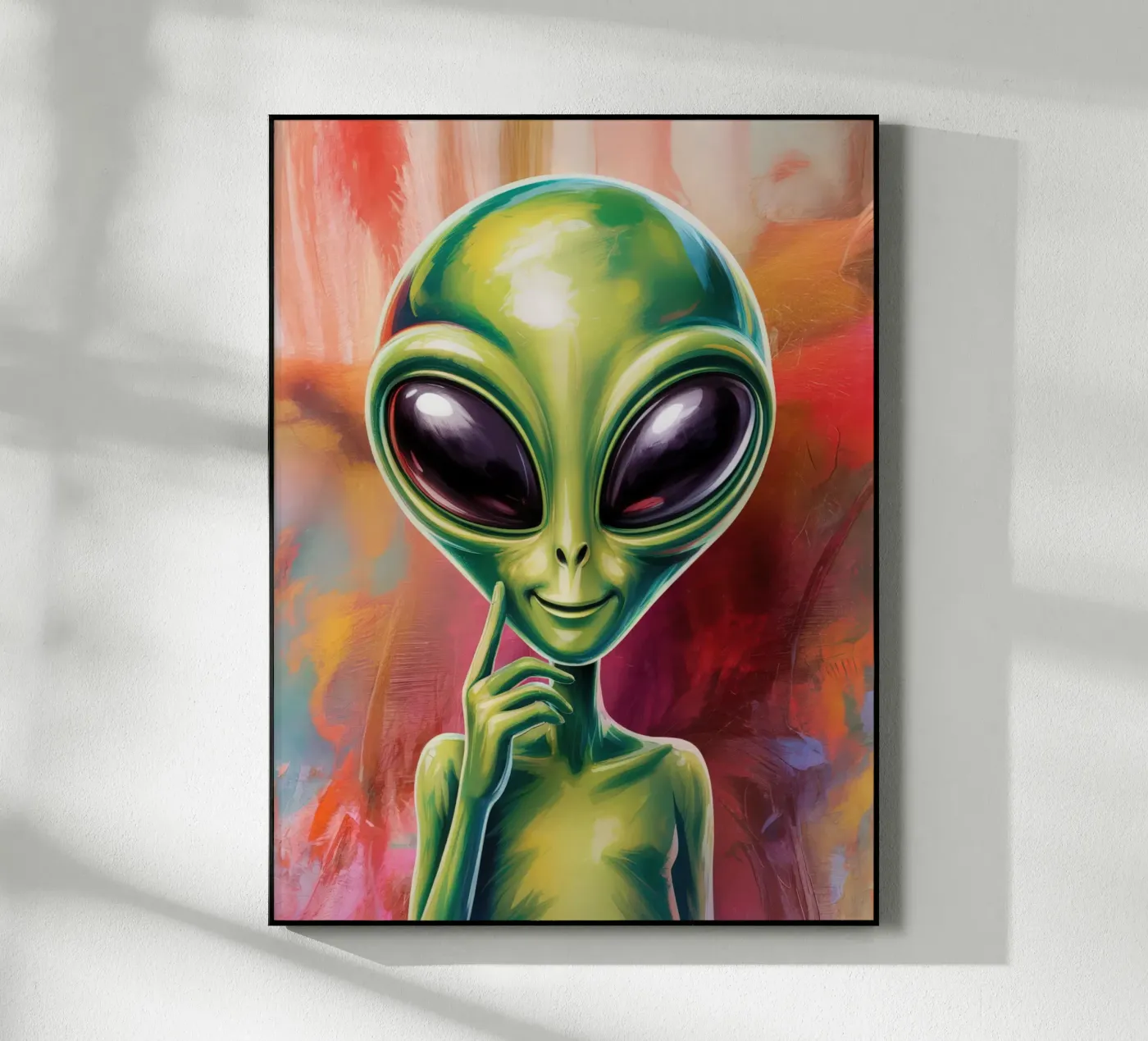 Alien Gemälde plexiglass da Not from this planet