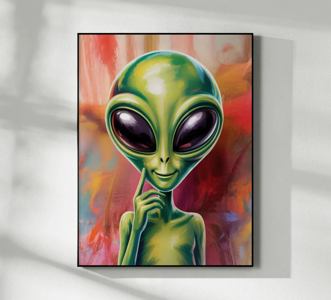 Alien Gemälde plexiglass da Not from this planet