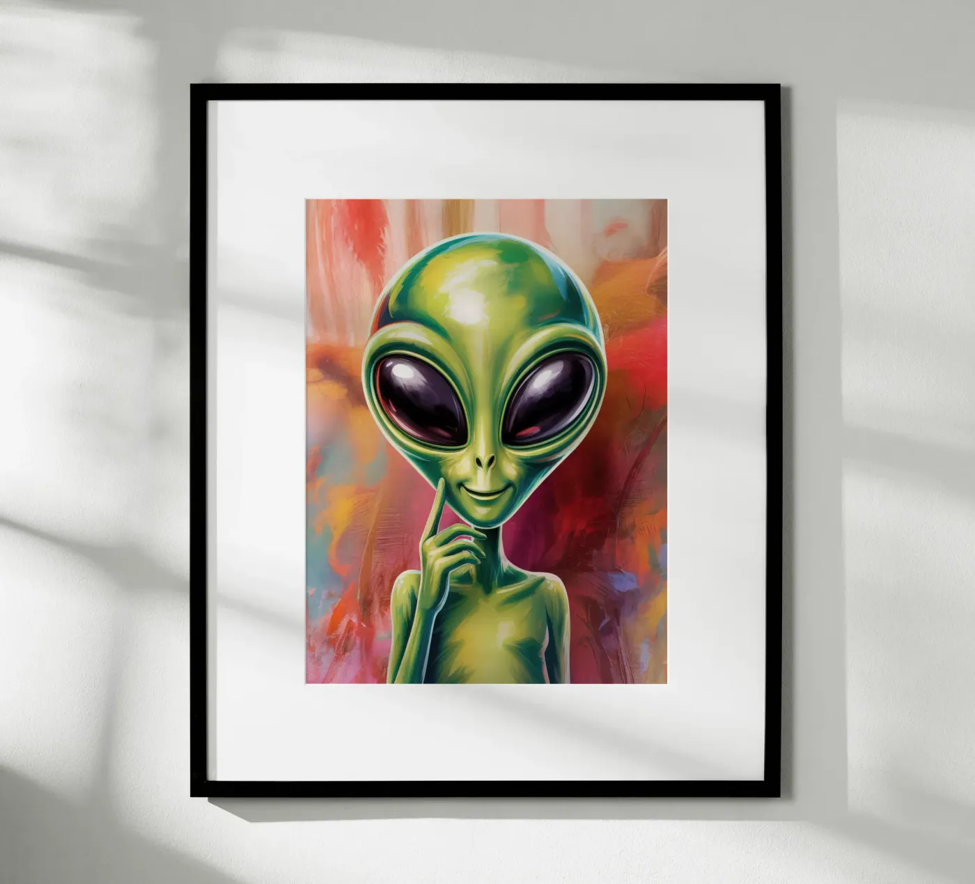 Alien Gemälde poster da Not from this planet