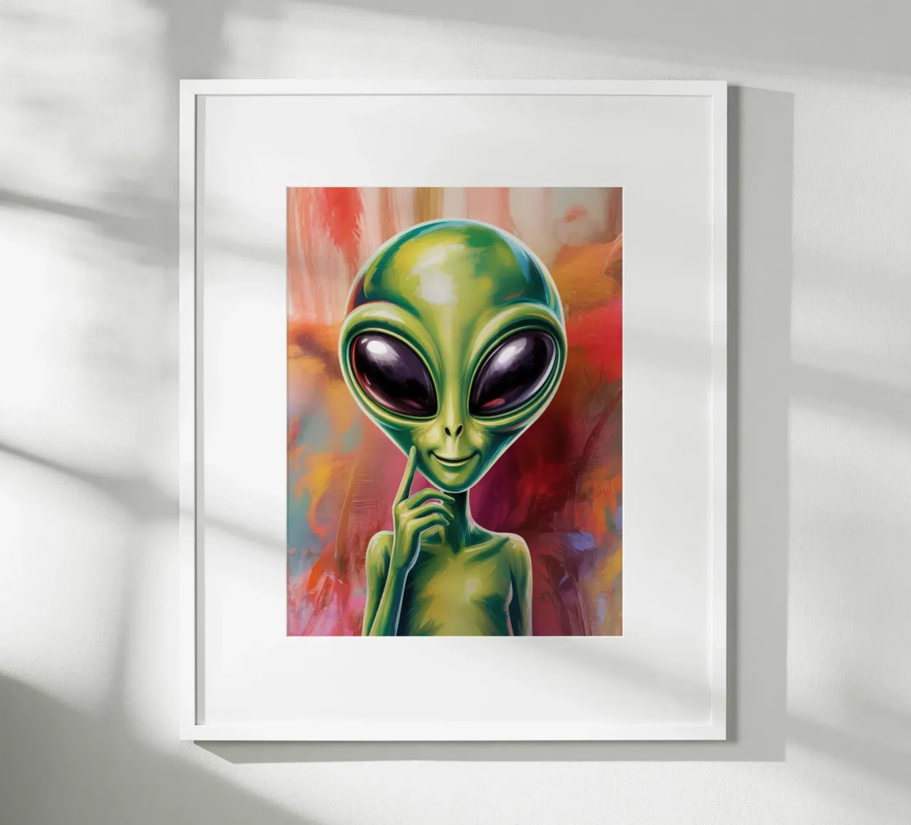 Alien Gemälde carta hahnemühle da Not from this planet