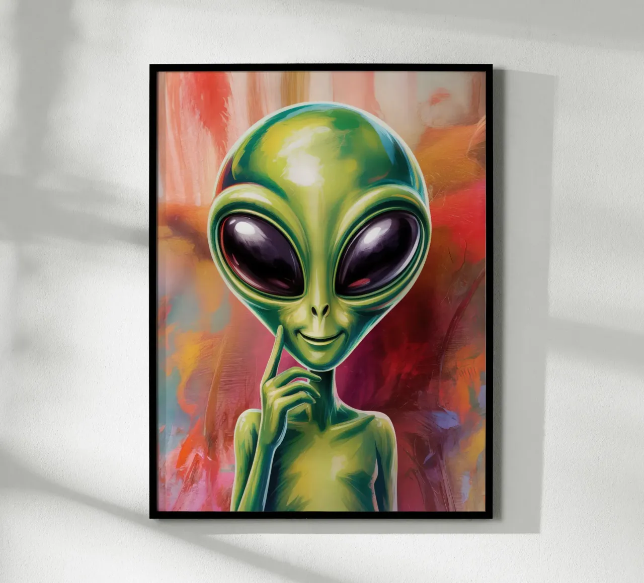 Alien Gemälde carta hahnemühle da Not from this planet