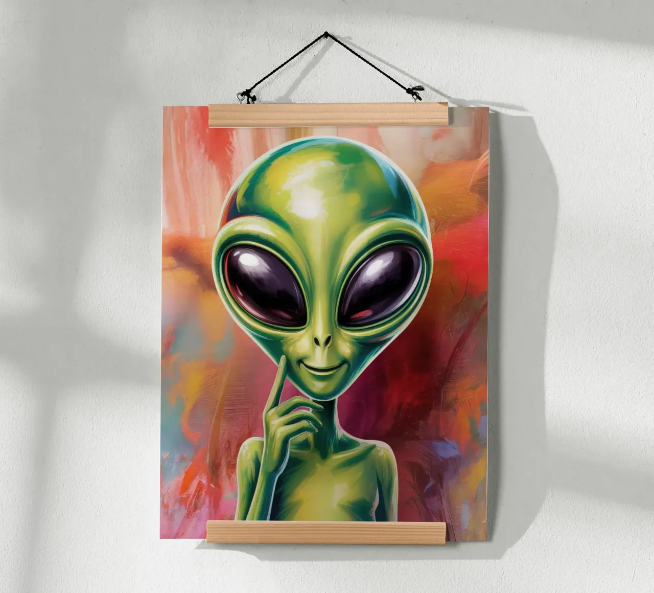 Alien Gemälde poster da Not from this planet