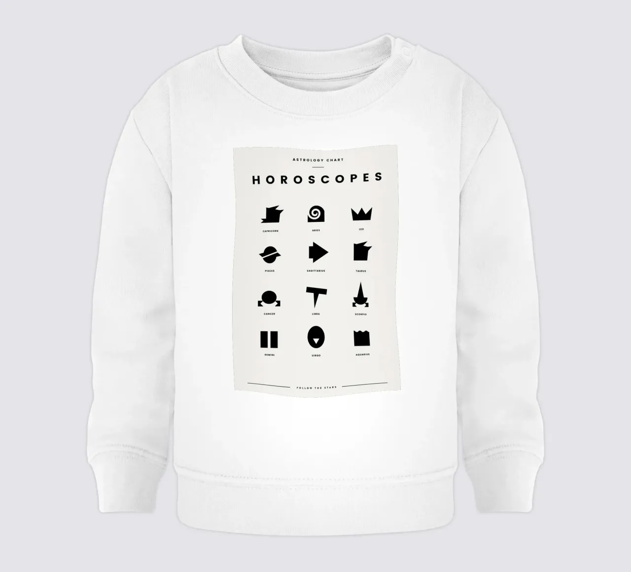 Horoscope Chart 2 felpa neonato da daylight design studio