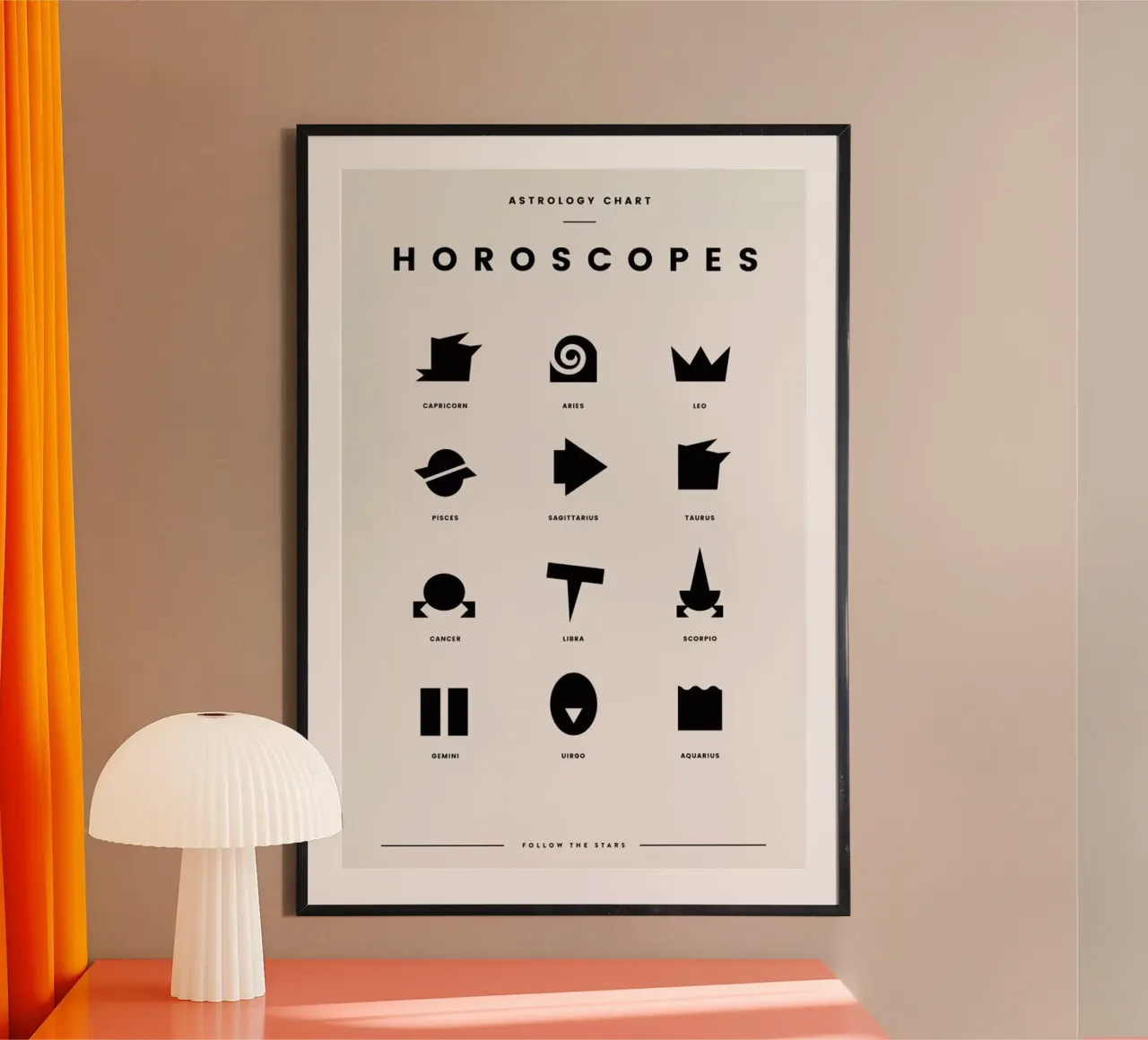 Horoscope Chart 2 poster van daylight design studio