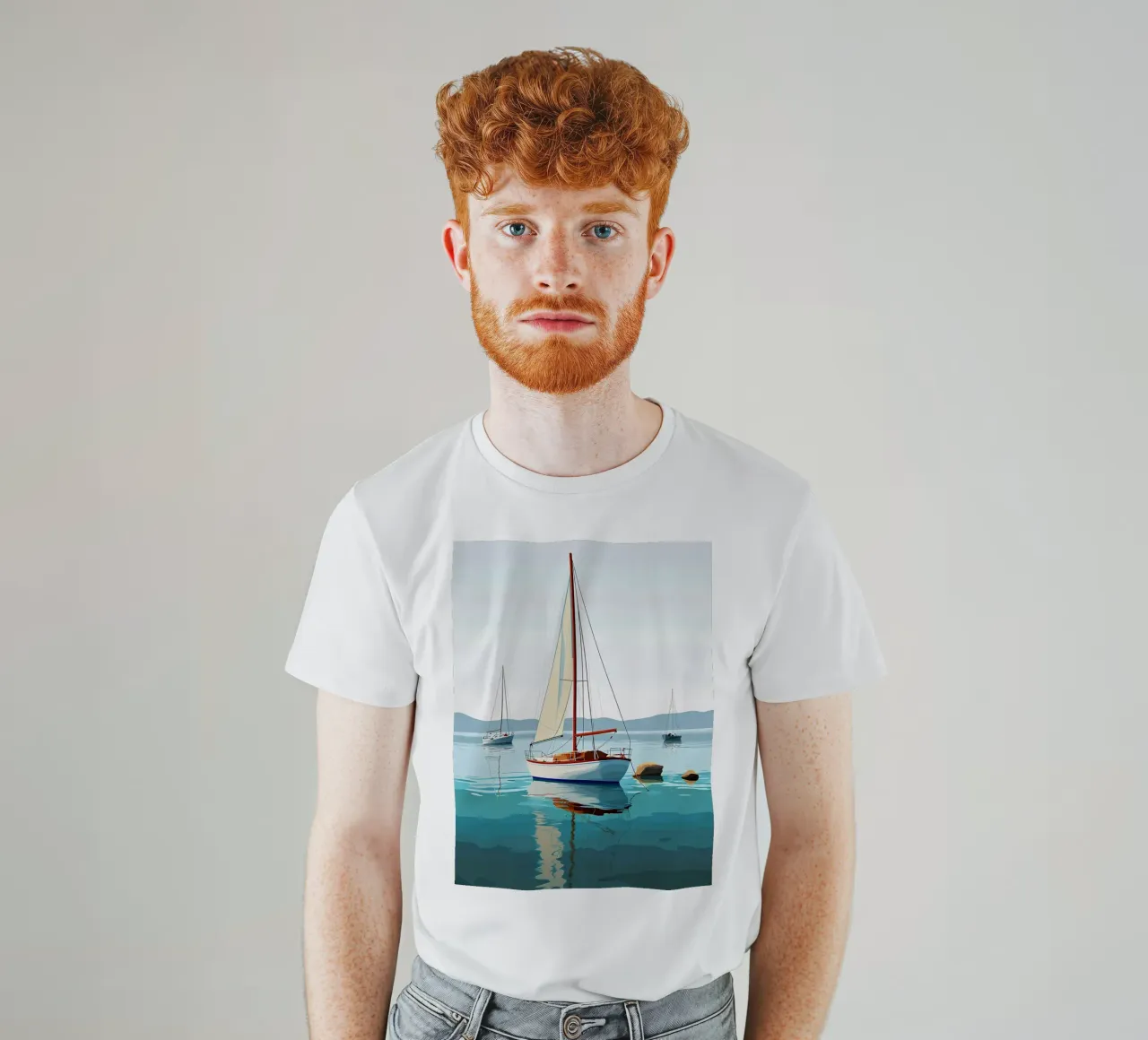 Ancoraggio tranquillo t-shirt da Digital Naive