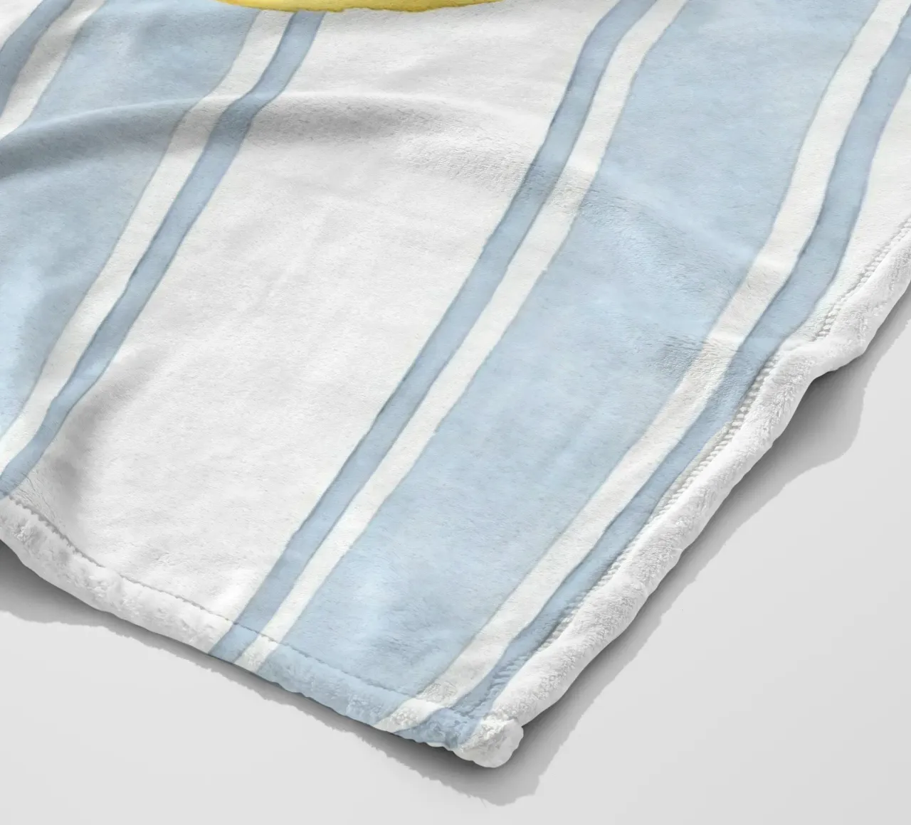 Zitrone drucken, Blaue Streifen drucken, Zitrone dekorieren Fleecedecke von DolceVita