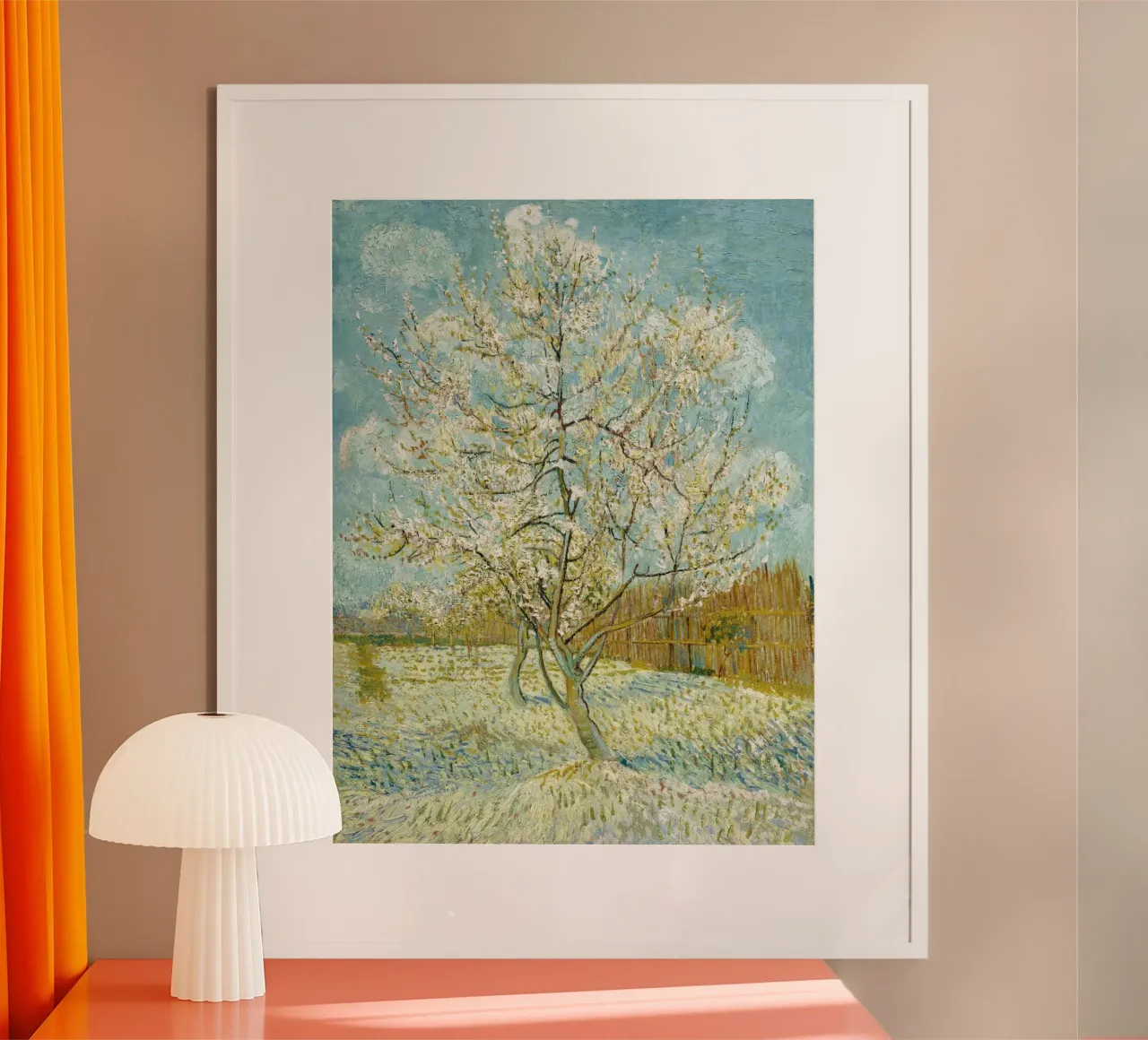 Il pesco rosa di Vincent van Gogh poster da Van Gogh Prints