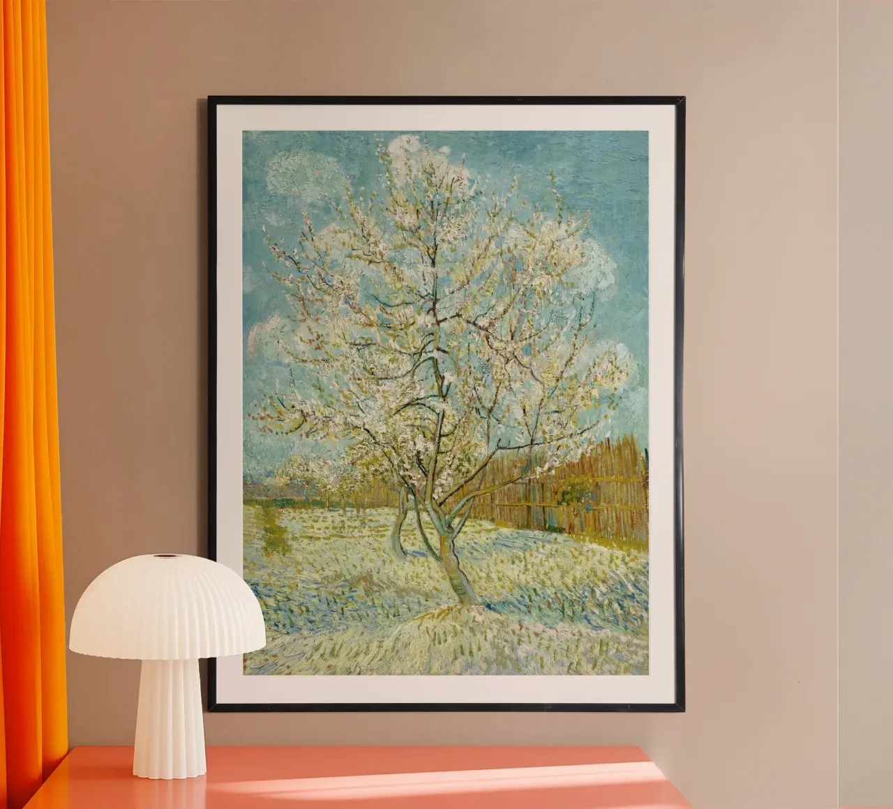 Il pesco rosa di Vincent van Gogh poster da Van Gogh Prints