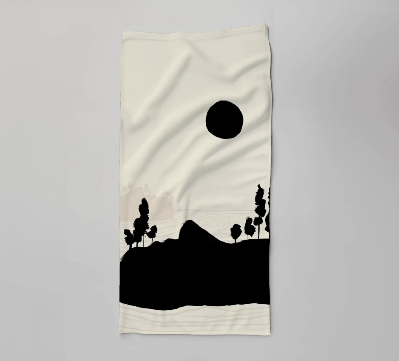 Midnight Island asciugamano da bagno da Graphite