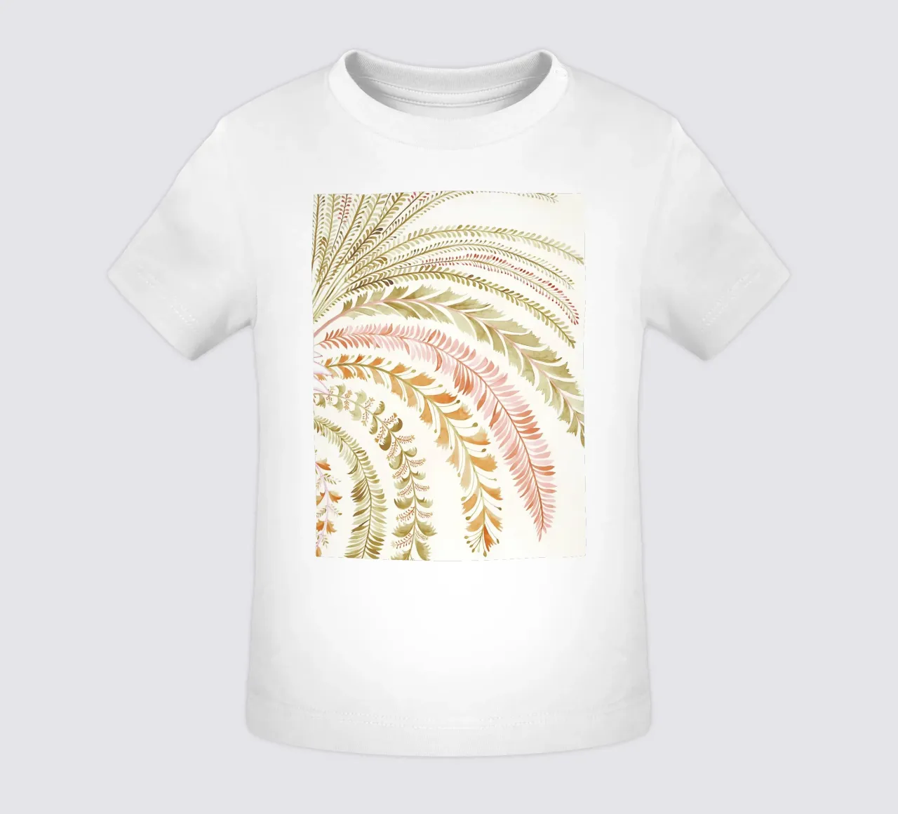Abstracte Botanische Kunst, Abstracte Palm, Boho Print baby t-shirt van Boheme