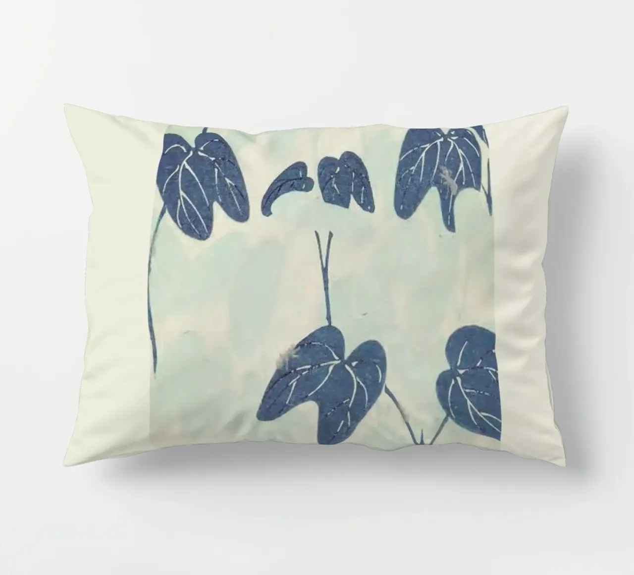 Shin-Bijutsukai - Leaves cuscino da Vintage by JUNIQE