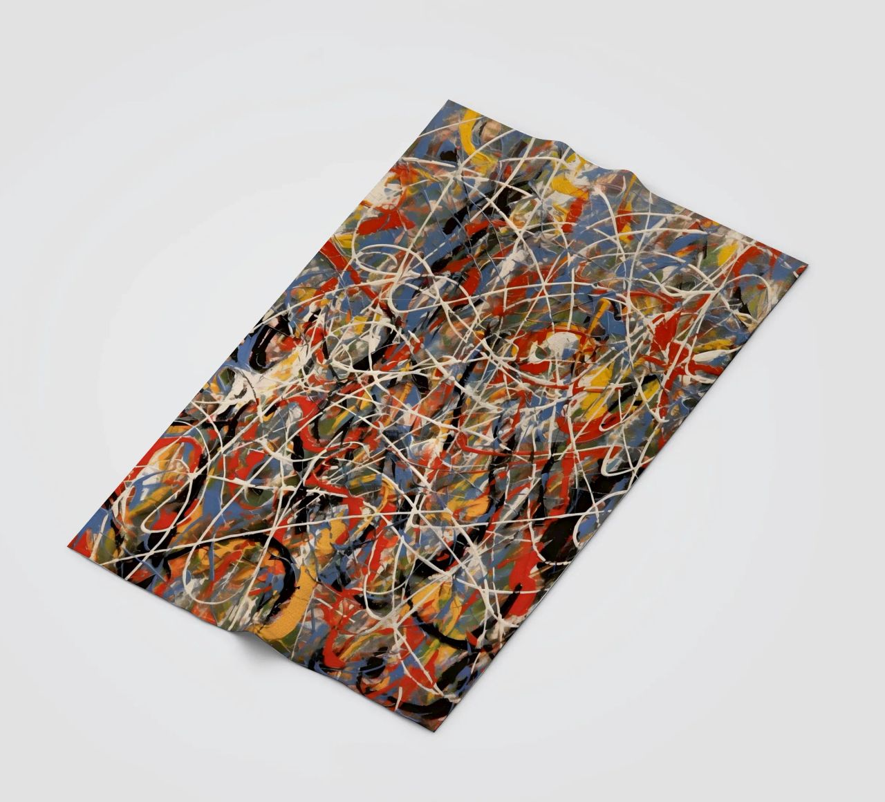 Splashes of colour in motion fleece blanket by Carinaprint