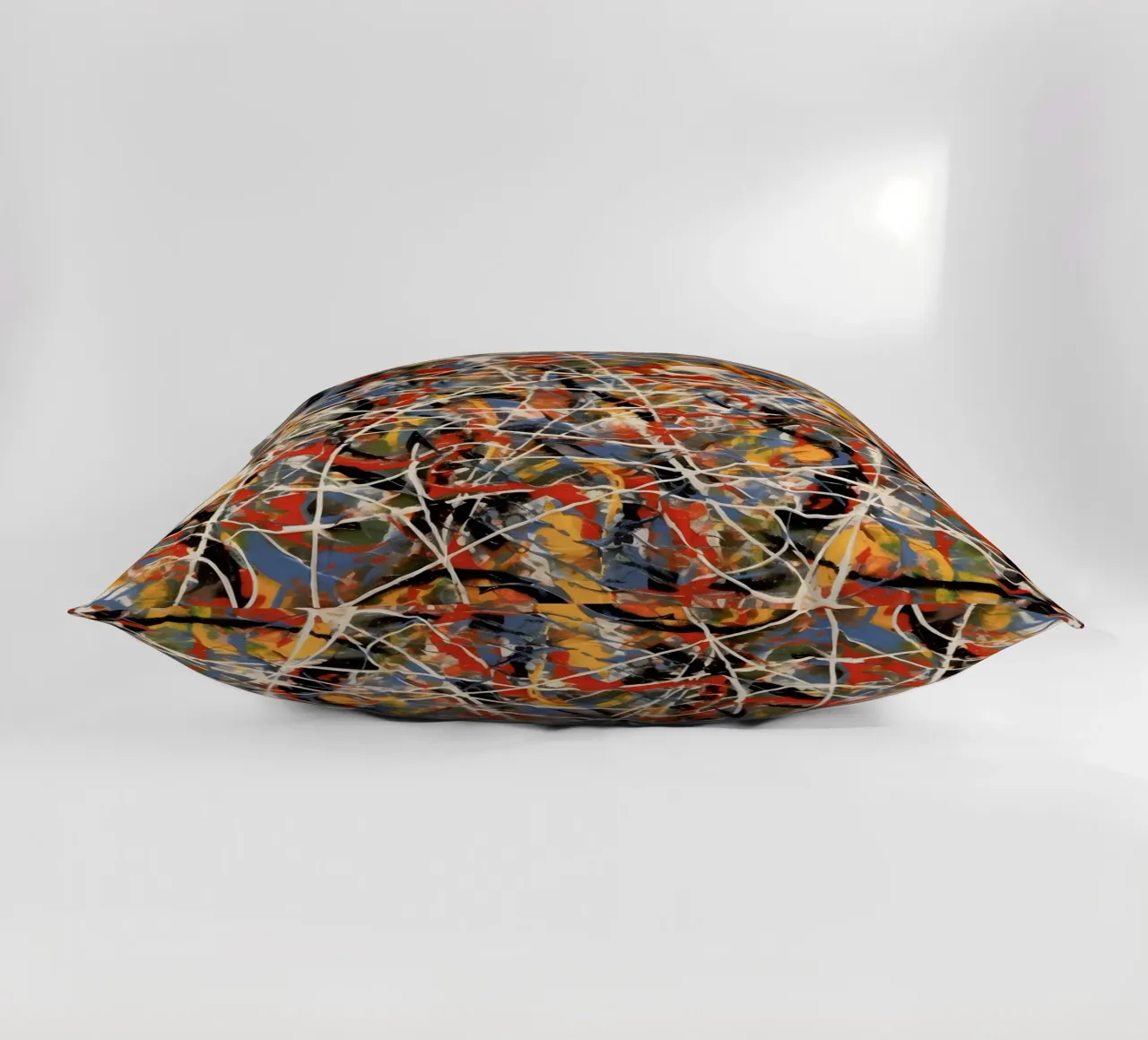 Splashes of colour in motion decorative cushion by Carinaprint
