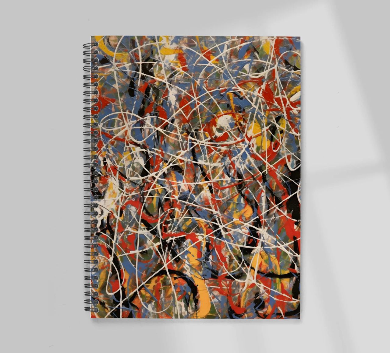 Splashes of colour in motion spiral notebook by Carinaprint
