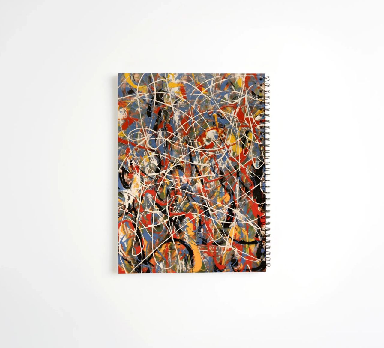 Splashes of colour in motion spiral notebook by Carinaprint