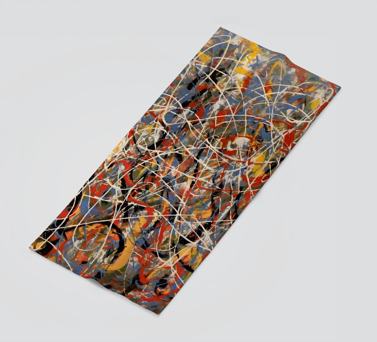 Splashes of colour in motion beach towel by Carinaprint